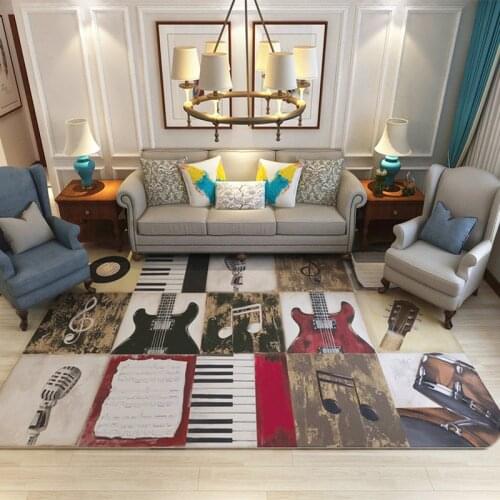 Retro Vintage American Carpets Persian Carpet for Living Room Bedroom Mat Non-Slip Area Rugs Absorbent Boho Morocco Ethnic Tapis