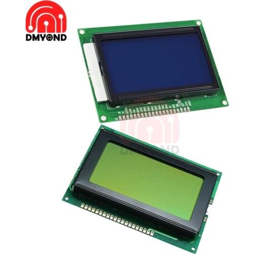 Display lcd 128x64 12864 Adapter Controller 5V Yellow Blue Screen Display ST7920 STN LCD Module for Arduino Laser Printer