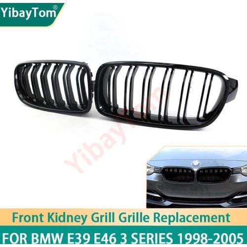 1 pair Glossy Black Front Kidney Grill Grille For BMW 3 Series F30 F31 F35 Replacement Acessories
