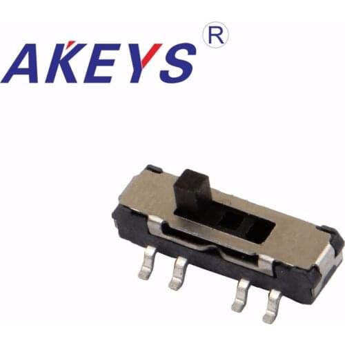 100pcs MST-23D19 MINI slide switch 2P3T SMD SMT 8 pin 3 position mini toggle switches micro slide switches with fixed pin