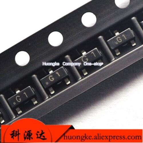 100pcs/lot MMBT5551 Transistor SOT23 0.6A/180V NPN SMD Transistor