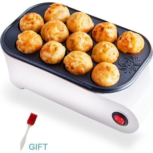 220V EU octopus baking machine Chibi Maruko Machine Household Takoyaki Machine Octopus Balls Maker Professional Cooking Tool