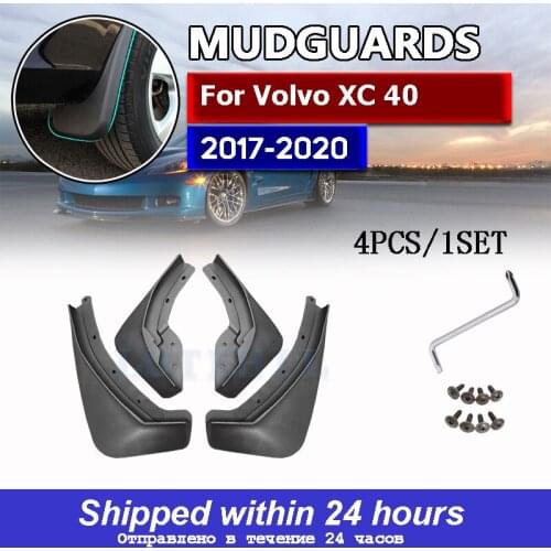 4PCS Mudguards For Volvo XC40 2017 2018 2019 Molded Mud Flaps Flaps Splash Guards Fender Car Mudflaps Front Rear