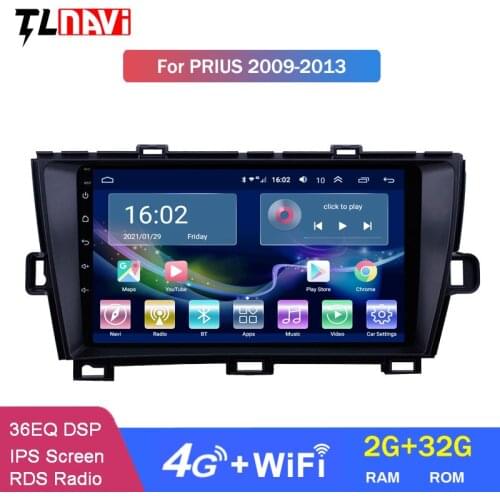 4G LTE 2G RAM Android 10 Car Multimedia GPS Radio Stereo For Toyota Prius 2009 2010 2011 2012 2013 Navigation