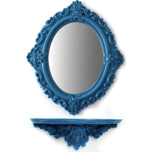 51cmx60cm Cosmetic Mirror Folding Plastic Desktop Cartoon Dressing wall decorative mirror