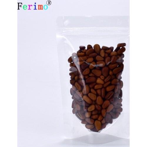 9*14cm thickened transparent self-supporting zipper bag food-grade packaging bag self-sealing five grain miscellaneous grain bag