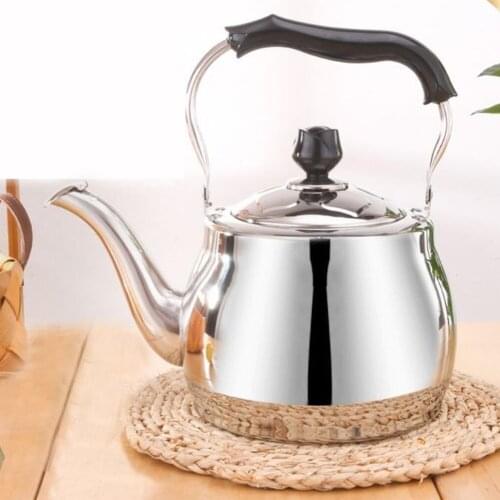 2.5L 4L Whistling Kettle For Gas Stove All Stovetops Stainless Steel Coffee Tea Kettle Bakelite Handle Large Capacity Teapot