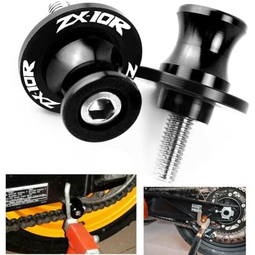 For Kawasaki ZX10R ZX-10R ZX 10R 2011 2012 2013 2014 2015 2016 2017 2018 8M Motorcycle Swingarm Slider Spools Stand Cover Screws