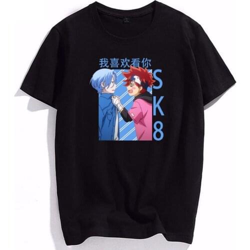 Sk8 The Infinity T Shirt Men Manga Tee Snow Shadow Reki Joe Cherry Adam Miya Tshirts Male Funny Harajuku Anime Cotton T-Shirt