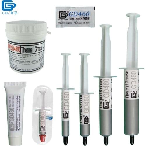 Net Weight 0.5/1/3/7/15/20/30/100 Grams GD460 Thermal Conductive Grease Paste Plaster Heat Sink Compound for CPU MB ST CN SSY SY