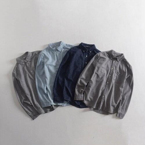 Obrix Male Classic Shirt Cotton Single Breasted Turn Down Collar Full Sleeve Casual Style Shirt For Men