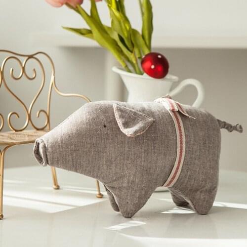 Soft Cotton Elephant Toy Premium Newborn Baby Gift Handmade Cartoon Floppy little Elephant Doll Jungle Friend Lion Doll