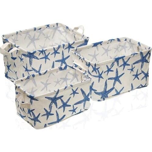 Basket set Textile Polyester (3 Pieces) (25 x 22 x 35 cm)