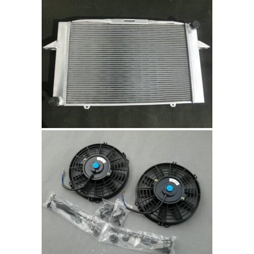 Brand New Aluminum Radiator + Fans Fit For Volvo 850 C70 S70 1998 V70 2004 2.3 2.4 2.5 1994-1997 1995 1996 MT