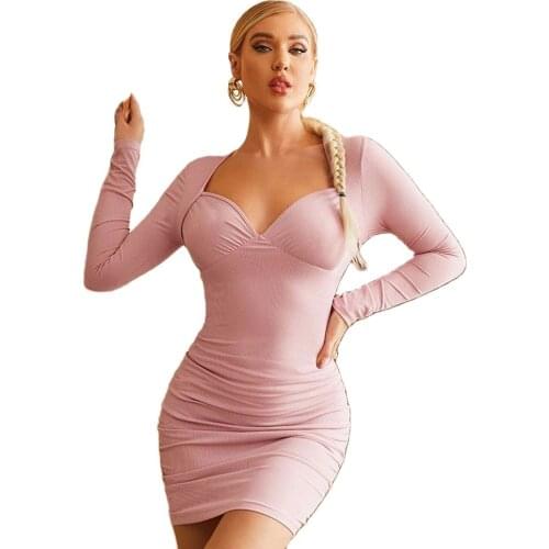 Модные вязаные платья OEING China At AliExpress