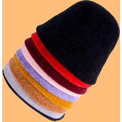 Female Knitting Bucket Hats Harajuku Bucket Hat Fishing Outdoor Panama Hip Hop Cap Mens Summer for Fisherman Hat Women Spring