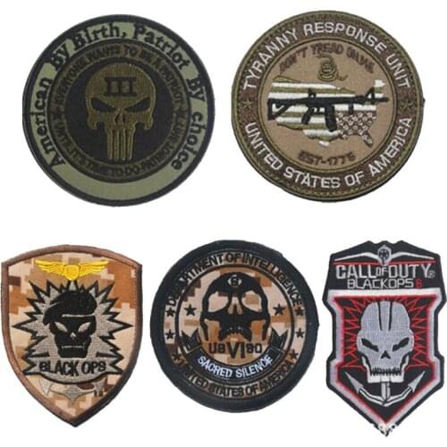 Patriotic Banner 3D Embroidered Armband Military Warrior Special Warrior Gas Badge Army Fan Clothing Backpack Hat Patch