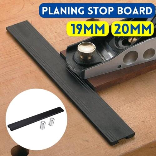 19mm/20mm Dog Hole Baffle Plate Bench Woodworking Tools Auxiliary Clamp Workbench Table Aluminum Alloy DIY Planing Stop Board