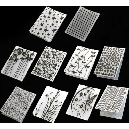 1Pc Plastic Embossing Folder Folder Craft Card Template Craft Card Making Paper Cards Photo Album Wedding Decoration Craft Tool