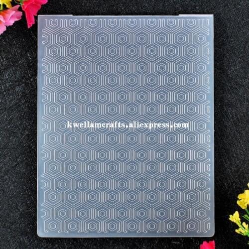 Pattern Plastic Embossing Folder For Scrapbook DIY Album Card Tool Plastic Template 12.1x15.3cm KW8101234