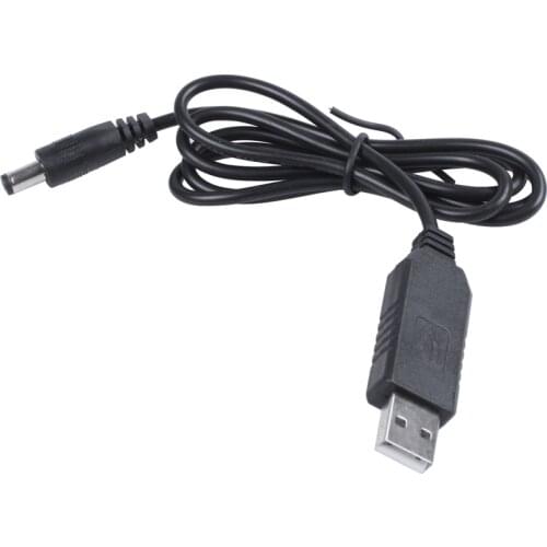 USB DC 5V To DC 12V 2.1mm X 5.5mm Module Converter DC Barrel Male Connector Jack Power Cable Plug,USB to DC Cable -1M (5V To DC