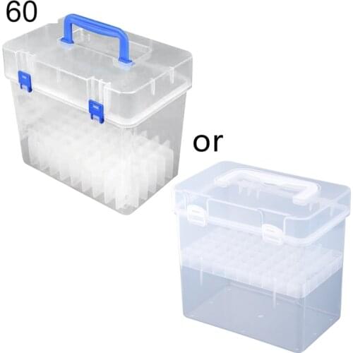 Transparent Marker Pens Storage Box Container Art Craft Tray Office Desk Organizor Home School Students Study Supply 090F