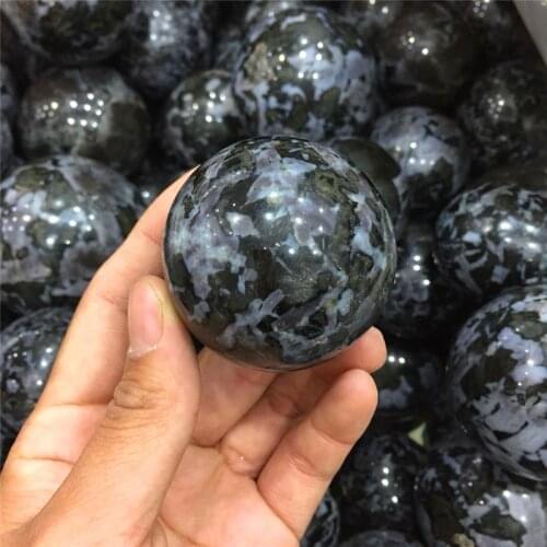Drop shipping natural serpentine Crystal gemstone sphere meditation reiki healing ophiolite crystal polished ball as gift