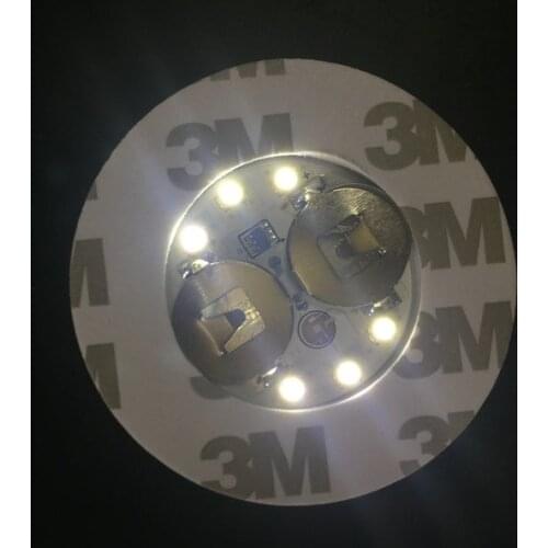 200pcs/lot Super bright 3mm 6LED Flash Light Bulb Bottle Cup Mat Coaster LED glorifier Club Bar Party table Light-up Decor-White