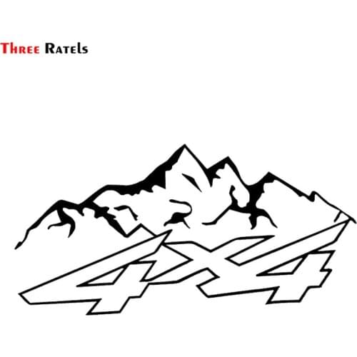 Three Ratels FTZ-79# 20x10.2cm 4X4 Mountain Offroad Fashion Vinyl Decals Motorcycle Car Sticker Car-styling