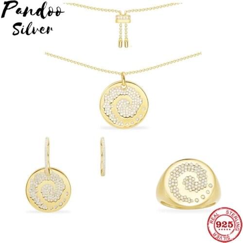 High Quality S925 Sterling Silver Jewelry 1:1 Copy,Galaxy Adjustable Necklace,Galaxy Asymmetric Earring,Galaxy Ring Women Gift