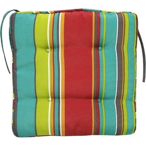 1Pcs Square Seat Cushion with Ties Non-Slip, Indoor Outdoor Seat Cushions, 40x40cm for Garden Patio Furniture Home Office