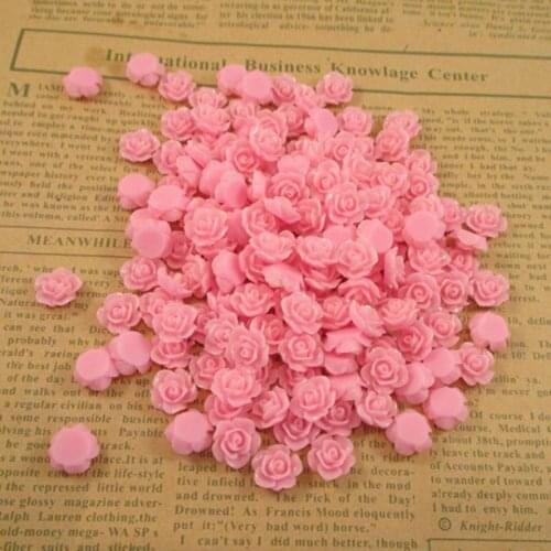 10mm pink Designs Resin Flower Cabochons Jewelry DIY Accessorie 200PCS/LOT 004004012