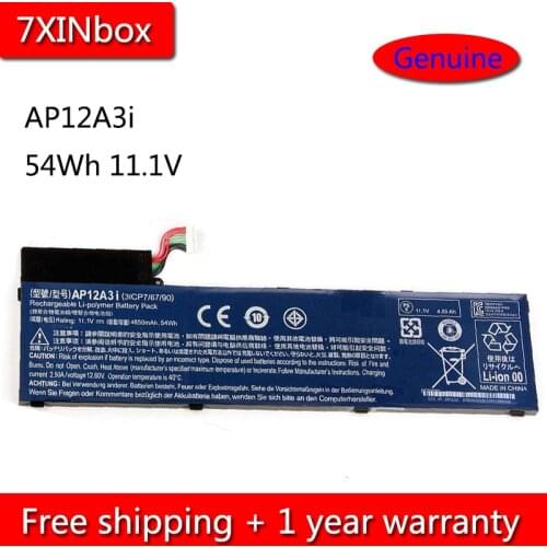 7XINbox 54Wh 11.1V AP12A3i AP12A4i Laptop Battery For Acer Aspire Timeline U M3 M5 M5-481TG-6814 M5-481 M5-581 W700 3ICP7/67/90