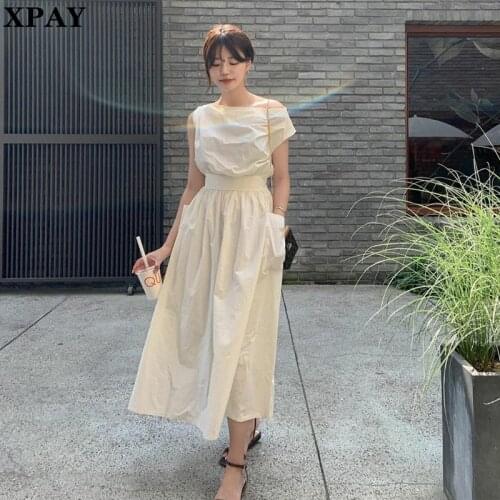 AIWOTWOTONG Off-the-shoulder Summer Dresses