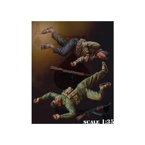 American resin soldiers in World War II American soldiers killed in action 1:35