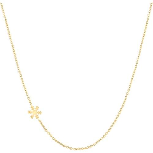 CANNER Creative Lightning Ins Snowflake Real 925 Sterling Silver Necklace For Women 2020 Jewelry Charming Pendant Chain Collar