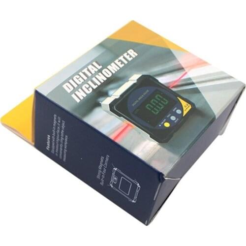 360° Mini Digital Protractor Laser USB Chargable Inclinometer High Precision With Magnetic Measuring Tools