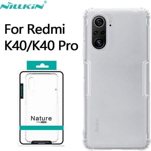 For POCO F3 Case Nillkin Nature Series Transparent Clear Soft TPU Cover For Xiaomi Redmi K40 Pro + Plus Casing