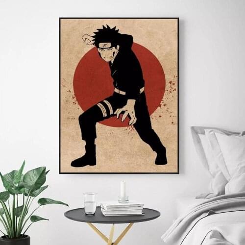 Home Decor Canvas Kiba Inuzuka Anime Wall Art Painting Red Sun Pictures Coo Boy Printing Modular Artwork Poster For Living Room