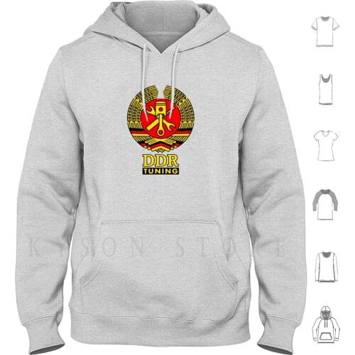 Ddr Workshop Tuning Coat Of Arms ( Colored ) Hoodies Long Sleeve Gdr Coat Of Arms Logo Simson Moped