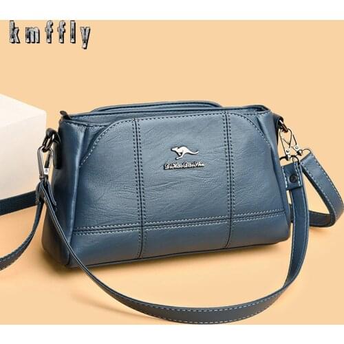 NEW Embroidery Messenger Bags Women Leather Handbags Bags for Women Small Shoulder Bags 2020 Sac a Main Ladies Hand Bag