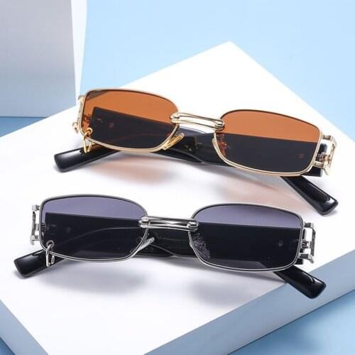 Vintage Square Sunglasses Women Men Fashion Retro Sun Glasses Female Male Brand Designer Mirror Luxury Metal Eyeglasses