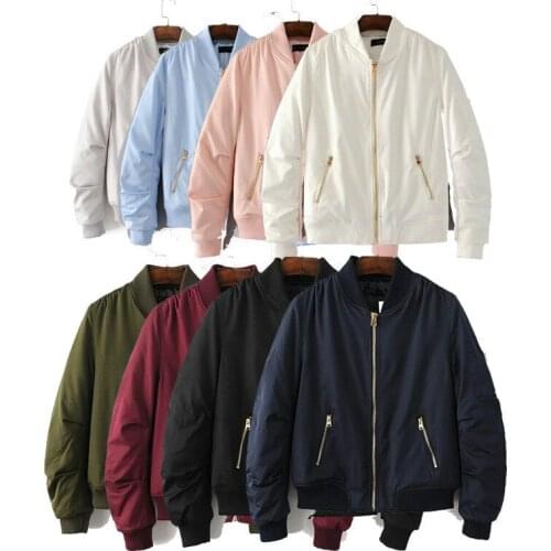 Spring Autumn New Arrival Women Baseball Jacket Girl Short Slim Long Sleeve Cotton Female Coat Fashion Ladies Tops Streetwear