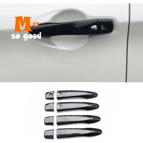 Exterior Protector Sticker Accessories Trim Carbon Fiber 2014 15 16 17 18 19 2020 for Nissan Qashqai J11 Car Door Handle Cover