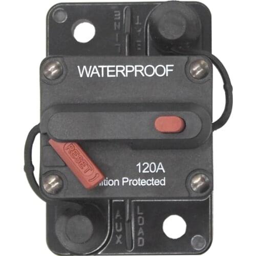 120A 150A 48VDC Waterproof Circuit Breaker Manual Reset Overload Protector with Selector Switch for Marine Boat RV F433-150A