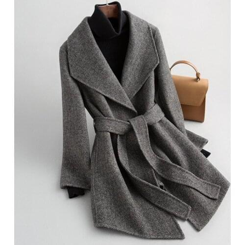 Winter Autumn Wool Coat Fashion Korean Style Female Coats and Jackets Women Clothes Ladies Outwear Abrigos Para Mujer WPY1329
