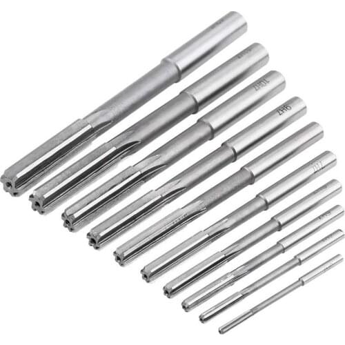 10pcs HSS Straight Flute Reamer Machine Cutter Set 3/4/5/6/7/8/9/10/11/12mm