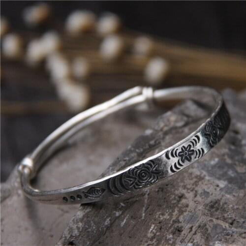 2018 Top Fashion For Children Of Carve Patterns Or Designs On Woodwork National Wind Restoring Ancient Ways Adjustable Bracelet