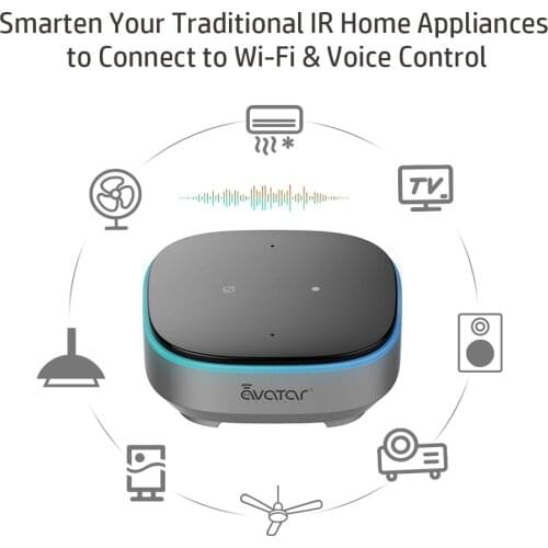 Avacube Alexa Built-in AI Speaker Wifi IR Blaster Can Voice Control TUYA All Smart Devices And Support Play News Music