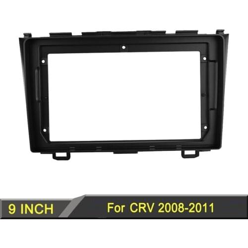 Car Radio Fascias for Honda CRV CR-V 2008-2011 9 Inch Stereo Panel Dashboard Kit Refitting Installation Frame